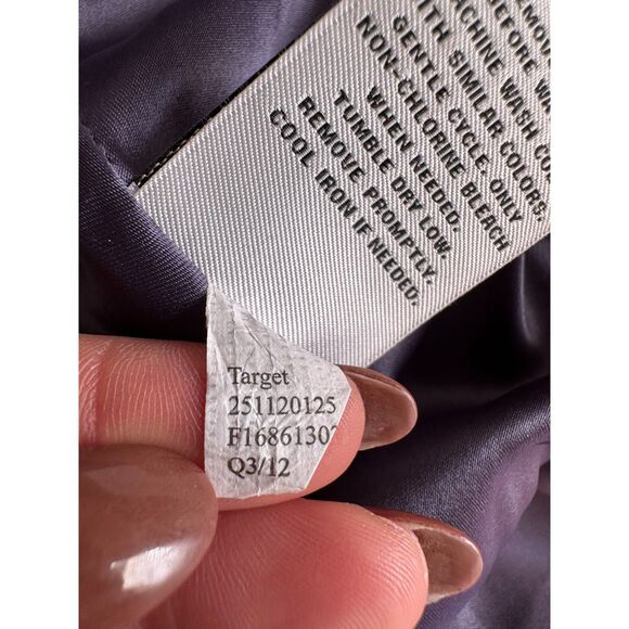 Lela Rose x Target Dress Purple Floral Watercolor Silk Blend Asymmetrical Sz 12 - Picture 5 of 6